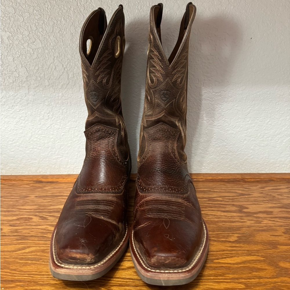 Ariat Men's Rich Brown Leather Western Boots